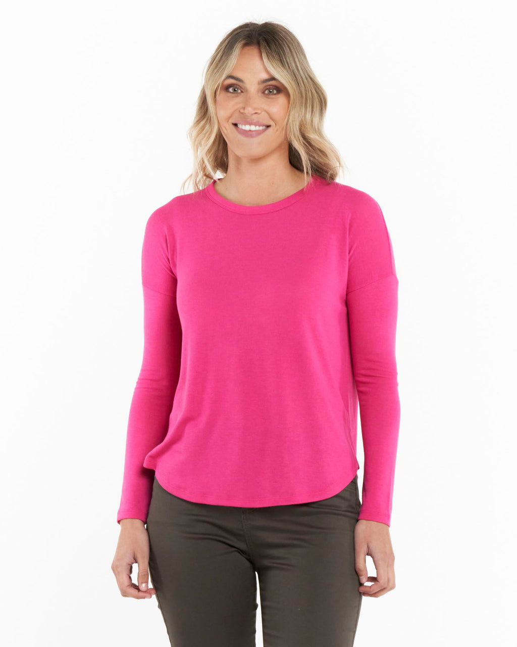 Polly Texture Cherry Pink Top