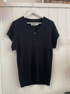 Black V Neck Knit