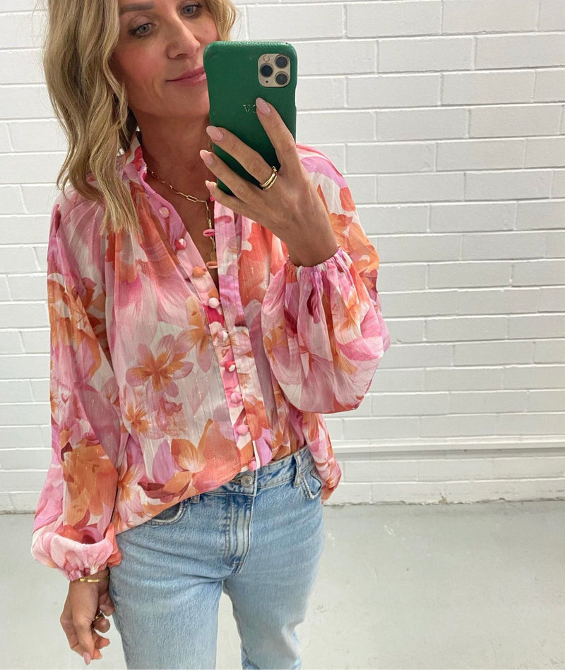 Siri Pink Top