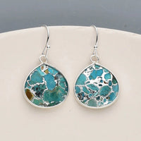 Natural Turquoise & Copper Earrings
