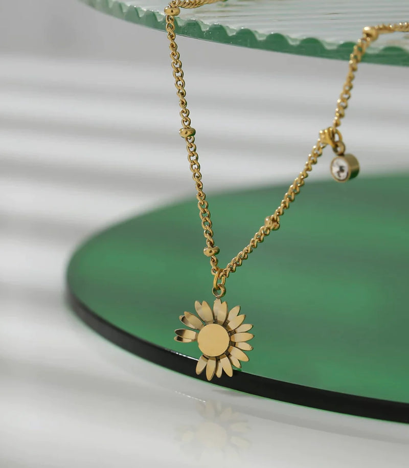 Flower Gold Anklet