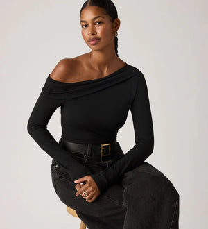 Levi's Clara Black Off Shoulder Top
