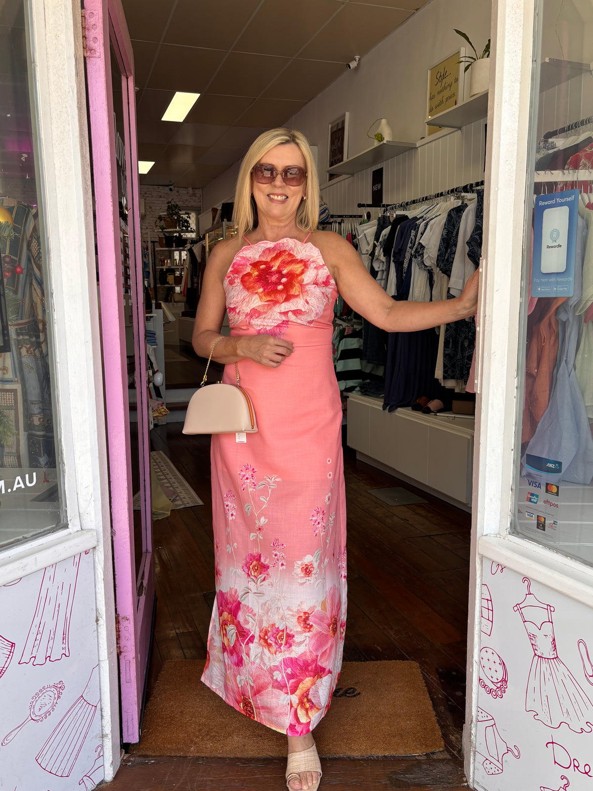 Sunset Bloom Dress Sunset Blush
