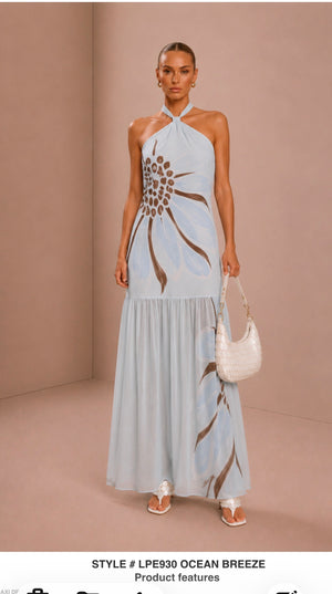 Ocean Breeze Halter Neck dress