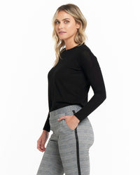 Polly Texture Black Top