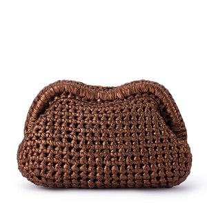 Olga Berg Taylor Crochet Clutch Handbag Various Colours