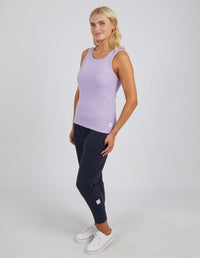 Periwinkle Rib Crew Tank