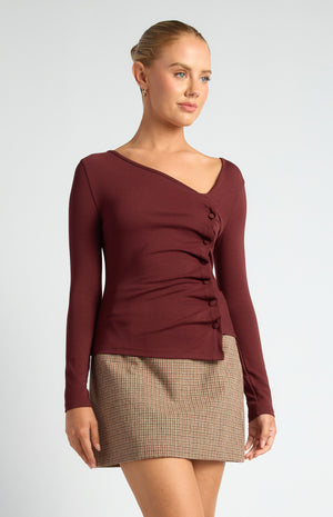Asymmetric Merlot Top