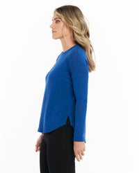 Polly Texture Peacock Blue Top