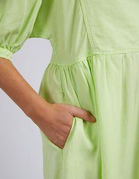Bliss Key Lime Washed Dress
