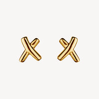 Kiss Gold Stud Earring