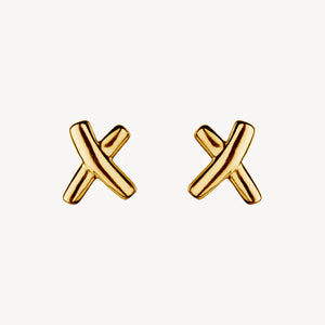 Kiss Gold Stud Earring