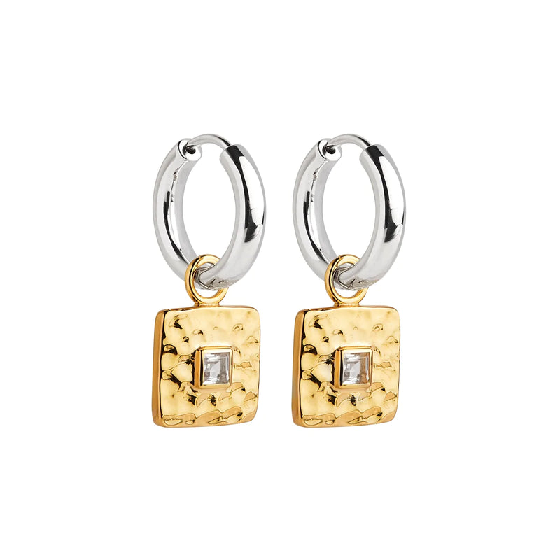 Tribute Clear White Topaz Earing