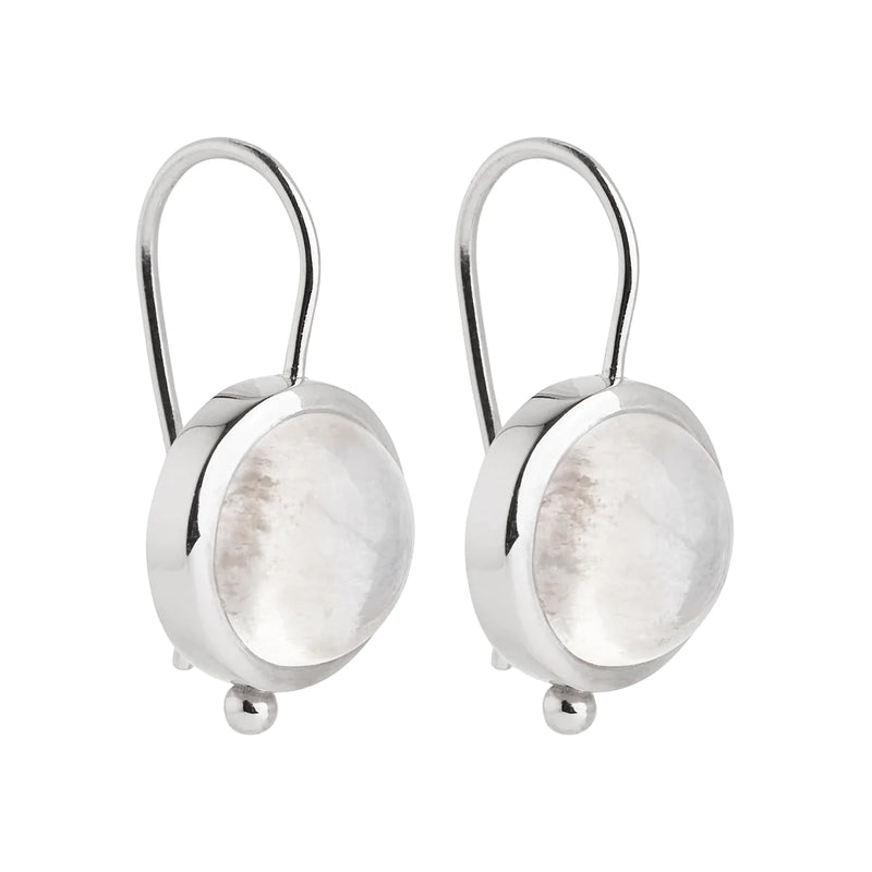 Garland Moonstone Silver Earrings
