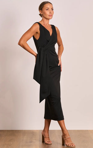 Riveiera Black Midi Dress