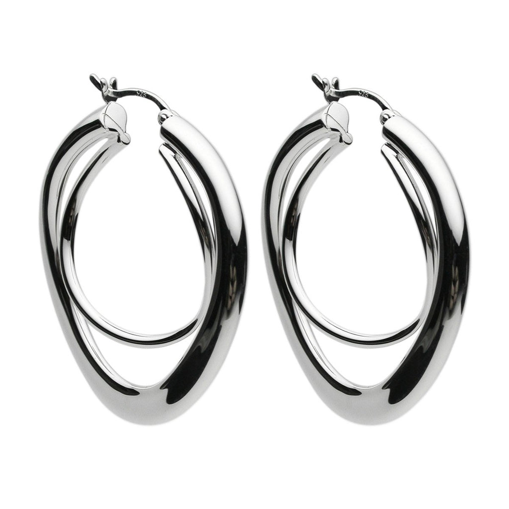 Strudel Silver Hoop