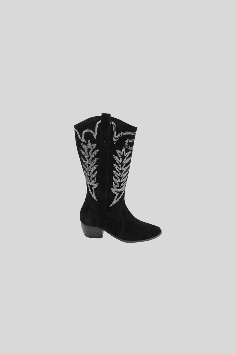 Black Suede Dakota Boot