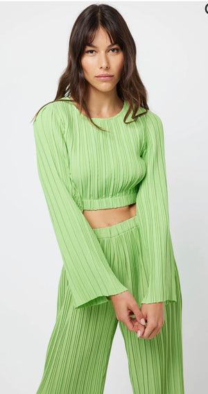 The Low Rider Celery Crop Top