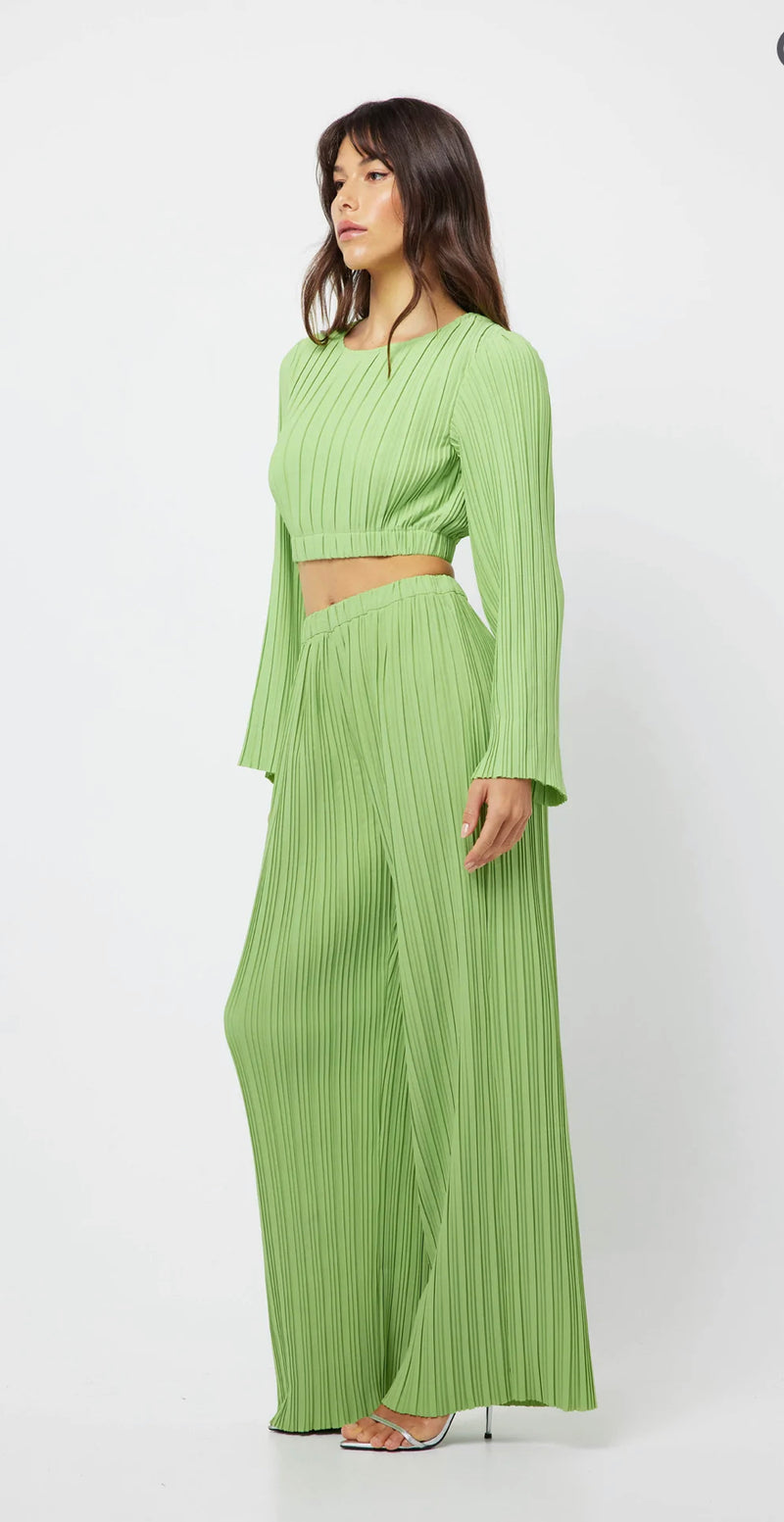 The Low Rider Celery Crop Top
