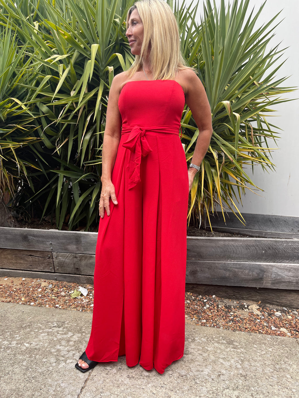 Gina Red Jumpsuit