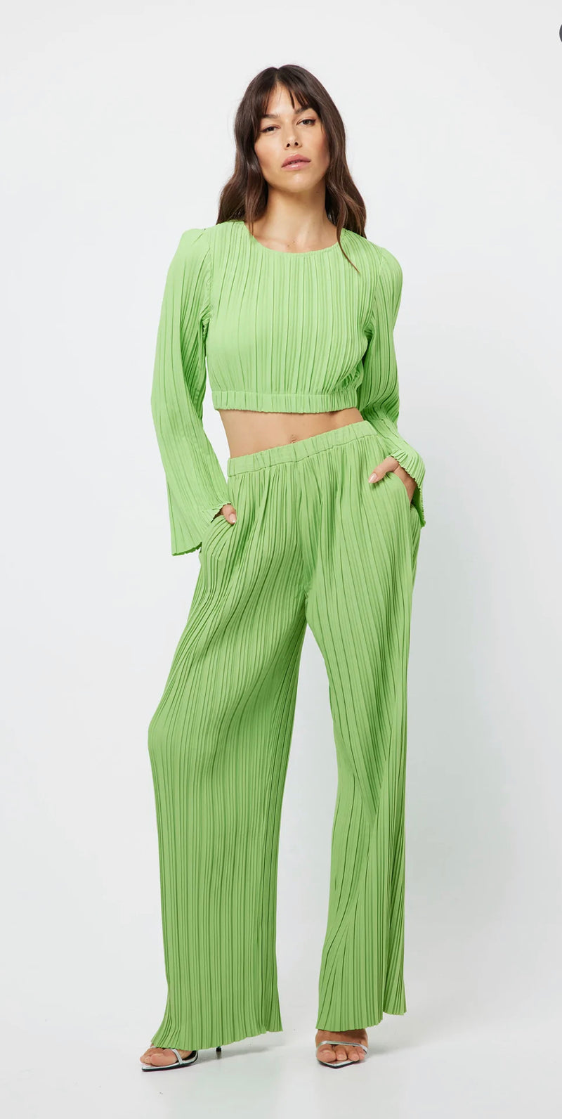 The Low Rider Celery Crop Top