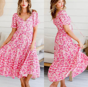 Kelsie Pink Dress