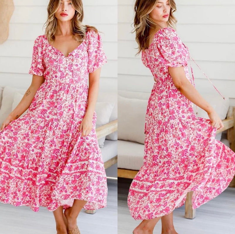 Kelsie Pink Dress