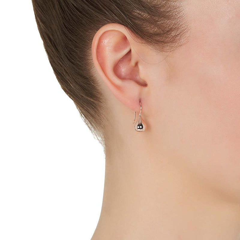 Baby tears rose gold earring