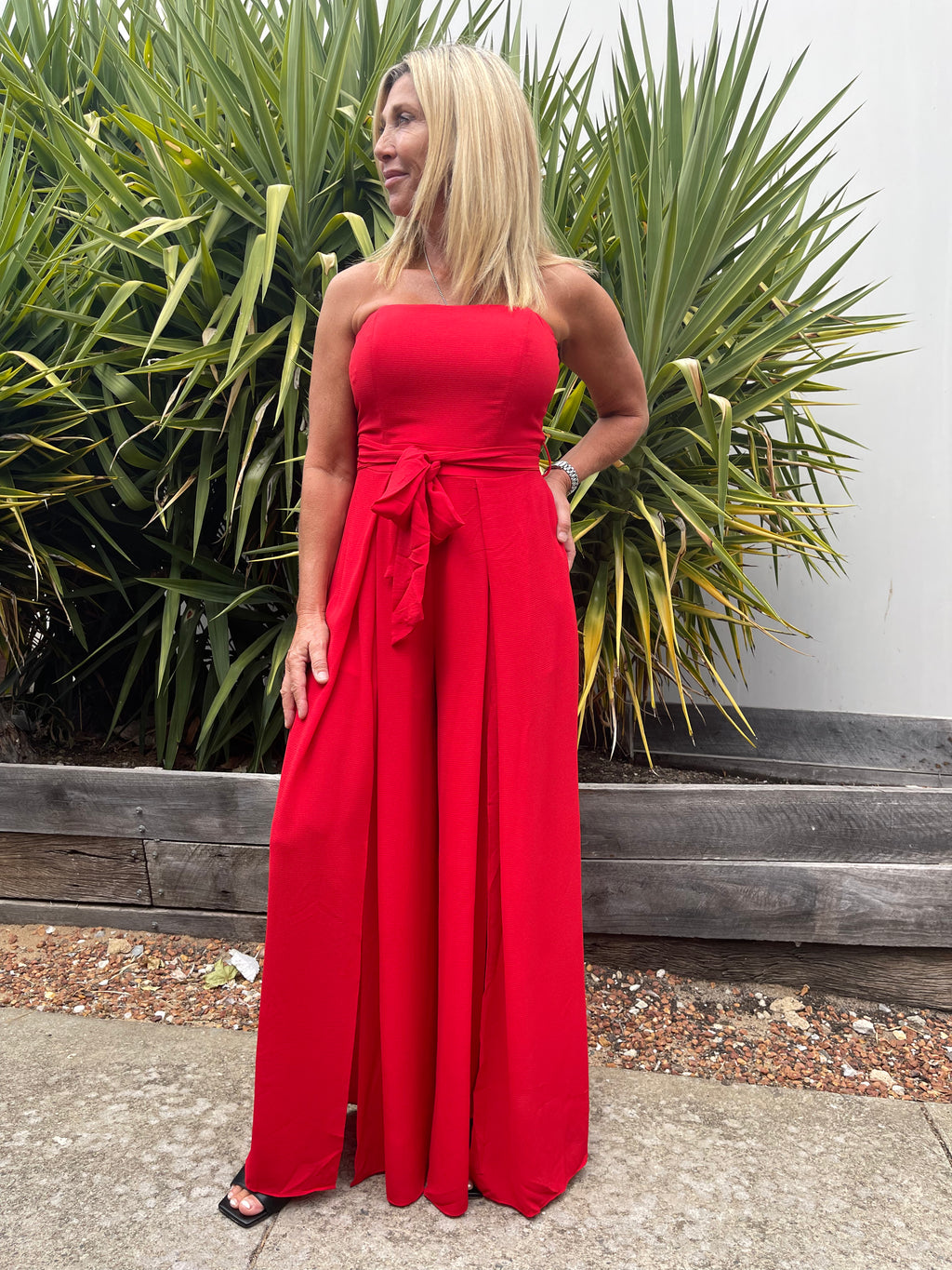 Gina Red Jumpsuit