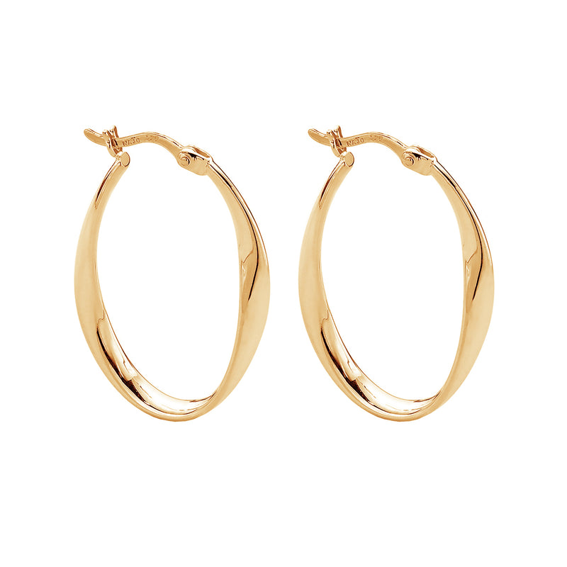 Cinta yellow gold hoop