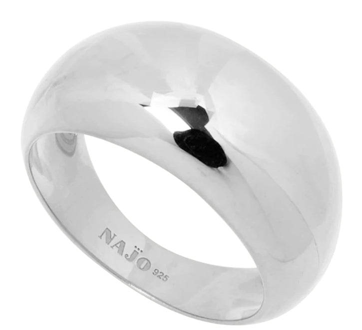 Cosmic  Silver Dome Ring