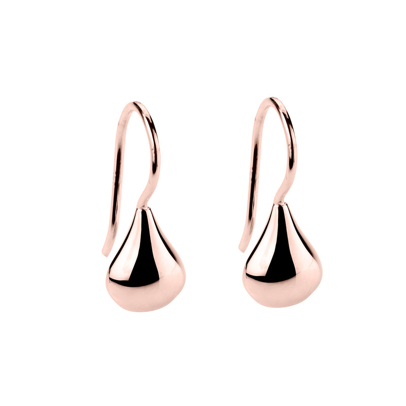 Baby tears rose gold earring