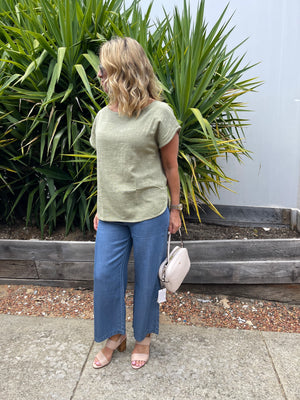 Cleo Rami Khaki Top