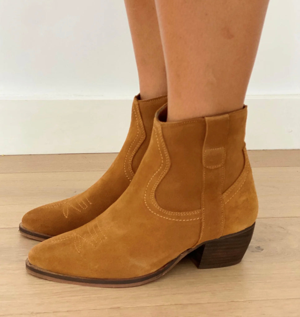 Dee Tan Suede Ankle Boot