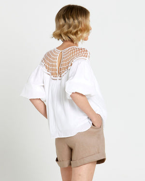 Faith Lace White Top
