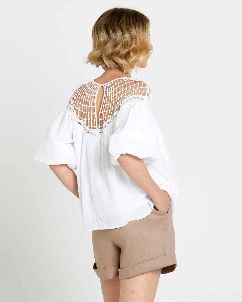 Faith Lace White Top
